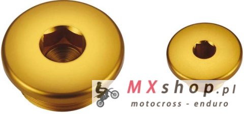 ACCEL KORKI INSPEKCYJNE SILNIKA SUZUKI RMZ 250 '04-'06 / KAWASAKI KXF 250 (KX 250F) '04-'09 KOLOR ZŁOTY (30X1,5MM , 12X1,5MM)