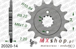 AFAM 2026/04 ZĘBATKA PRZEDNIA 2067 14 HONDA CRF 250L '13-'15 (JTF1321.14) (ŁAŃC. 520)