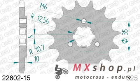 AFAM 2026/04 ZĘBATKA PRZEDNIA 2069 15 SUZUKI DR 650 SE '96-'13, XF 650 (JTF1448.15) (ŁAŃC. 520)