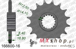 AFAM 2026/04 ZĘBATKA PRZEDNIA 2078 16 Z GUMĄ APRILIA 1000, BMW F 800 (JTF704.16RB) (ŁAŃC. 525)