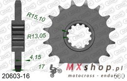 AFAM 2026/04 ZĘBATKA PRZEDNIA 347 16 HONDA CBR 1000RR '04-'16, CBF 1000, CBR 900/929/954 (JTF333.16) (ŁAŃC. 530)