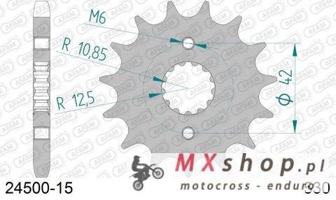 AFAM 2026/04 ZĘBATKA PRZEDNIA 513 15 SUZUKI GSF BANDIT 600/650/1200/1250, GSXR750 88-06 (JTF513.15) (ŁAŃC. 530)