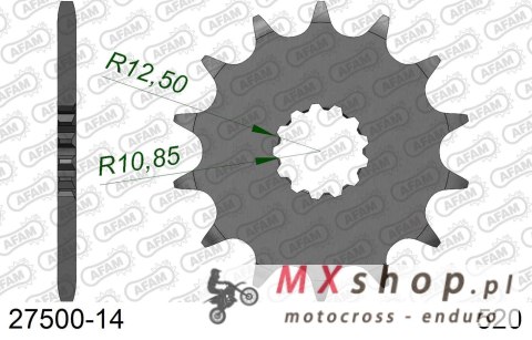 AFAM 2026/04 ZĘBATKA PRZEDNIA 565 14 YAMAHA YZF/WRF 400/426/450, YFZ 450 '04-'13 (JTF565.14) (ŁAŃC. 520)