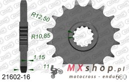 AFAM 2026/04 ZĘBATKA PRZEDNIA 580 16 YAMAHA FZ 6/R6/FZ750 (JTF580.16) (ŁAŃC. 530)