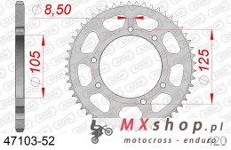 AFAM 2026/04 ZĘBATKA TYLNA 4402 52 YAMAHA DT50R, RIEJU 50, PEUGEOT 50, DEBI SENDA 50 (JTR1131.52) (ŁAŃC. 420)
