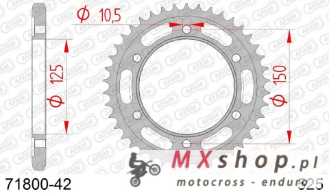 AFAM 2026/04 ZĘBATKA TYLNA 4454 42 KTM 950/990/1190 ADVENTURE / R LC8 '03-'18 (JTR899.42) (ŁAŃC. 525)