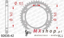 AFAM 2026/04 ZĘBATKA TYLNA 4613 42 BMW F 700 GS '13-'18, F 800 GS '08-'18 NA ŚRUBĘ 10,5MM (JTR3.42) (ŁAŃC. 525)
