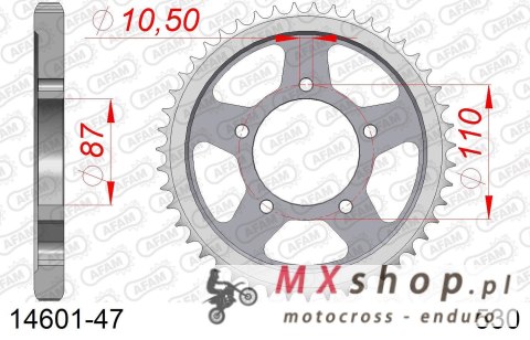 AFAM 2026/04 ZĘBATKA TYLNA 824 47 SUZUKI GSF 600 95-04, GSF 650 05-06 (JTR829.47) (ŁAŃC. 530)
