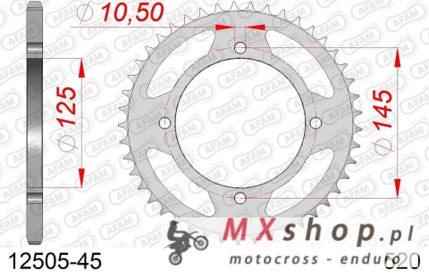 AFAM 2026/04 ZĘBATKA TYLNA 857 45 YAMAHA XT 600E '90-03, XT 660Z TENERE '91-00 (JTR857.45) (ŁAŃC. 520)