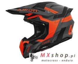 AIROH KASK CROSS / ENDURO / ATV / QUAD TWIST 3 DYNASTY ORANGE MATT KOLOR CZARNY MAT/POMARAŃCZOWY ROZMIAR S