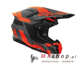 AIROH KASK CROSS / ENDURO / ATV / QUAD TWIST 3 DYNASTY ORANGE MATT KOLOR CZARNY MAT/POMARAŃCZOWY ROZMIAR S