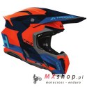 AIROH KASK CROSS / ENDURO / ATV / QUAD TWIST 3 FANCY BLUE ORANGE KOLOR CZARNY/POMARAŃCZOWY/NIEBIESKI ROZMIAR L