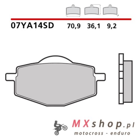 BREMBO 2026/05 KLOCKI HAMULCOWE KH101 OFF ROAD SINTER SD (SPIEK METALICZNY) PRZÓD/TYŁ (ECE R90)