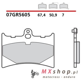 BREMBO 2026/05 KLOCKI HAMULCOWE KH126 GENUINE CARBON CERAMIC (PÓŁMETALICZNE MIESZANKA OEM) PRZÓD/TYŁ