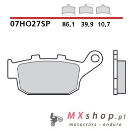 BREMBO 2026/05 KLOCKI HAMULCOWE KH140 SINTER SP (SPIEK METALICZNY) TYŁ (ECE R90)