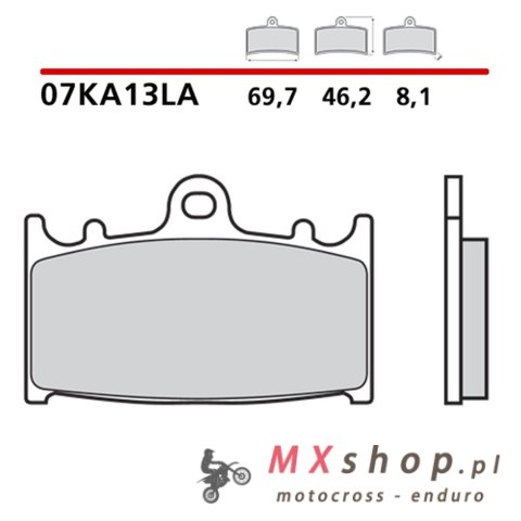 BREMBO 2026/05 KLOCKI HAMULCOWE KH158 SINTER LA (SPIEK METALICZNY) PRZÓD (ECE R90)