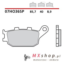 BREMBO 2026/05 KLOCKI HAMULCOWE KH174 SINTER SP (SPIEK METALICZNY) TYŁ (ECE R90)