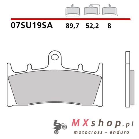 BREMBO 2026/05 KLOCKI HAMULCOWE KH188 SINTER SA (SPIEK METALICZNY) PRZÓD (ECE R90)