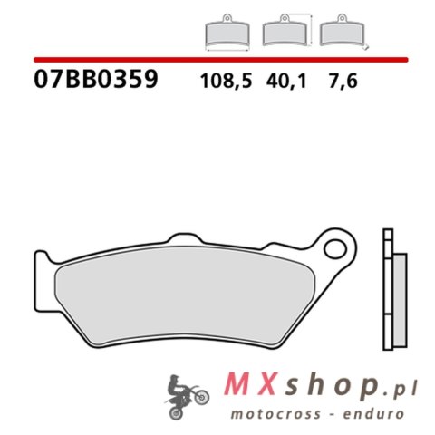 BREMBO 2026/05 KLOCKI HAMULCOWE KH209 GENUINE SINTER (SPIEK METALICZNY MIESZANKA OEM) PRZÓD/TYŁ