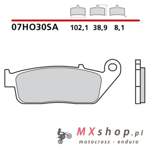 BREMBO 2026/05 KLOCKI HAMULCOWE KH226 / KH142 SINTER SA (SPIEK METALICZNY) PRZÓD (ECE R90)
