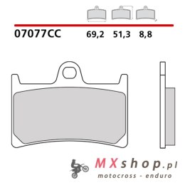 BREMBO 2026/05 KLOCKI HAMULCOWE KH252 / KH380 SCOOTER CARBON CERAMIC CC (PÓŁMETALICZNE) PRZÓD/TYŁ (ECE R90)