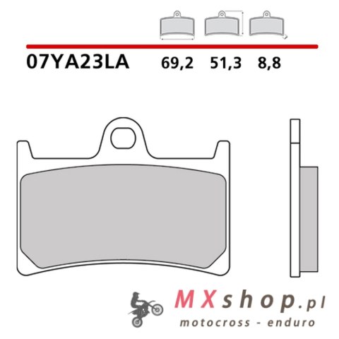 BREMBO 2026/05 KLOCKI HAMULCOWE KH252 / KH380 SINTER LA (SPIEK METALICZNY) PRZÓD (ECE R90)