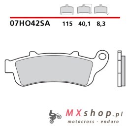 BREMBO 2026/05 KLOCKI HAMULCOWE KH261 / KH281 SINTER SA (SPIEK METALICZNY) PRZÓD (ECE R90)