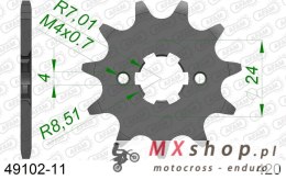 AFAM 2026/04 ZĘBATKA PRZEDNIA 2153 11 APRILIA RS/RX 50 '06-'11 (JTF1128.11) (ŁAŃC. 420)