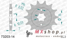 AFAM 2026/04 ZĘBATKA PRZEDNIA 2247 14 KTM 125 DUKE '11-'24, KTM 200 DUKE '12-'24 (JTF1903.14) (ŁAŃC. 520)