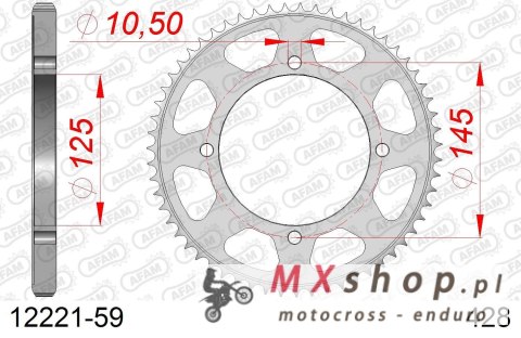 AFAM 2026/04 ZĘBATKA TYLNA 4482 59 YAMAHA XVS 125 DRAG STAR '00-04, XVS 250 DRAG STAR '01-04' (JTR1874.59) (ŁAŃC. 428)