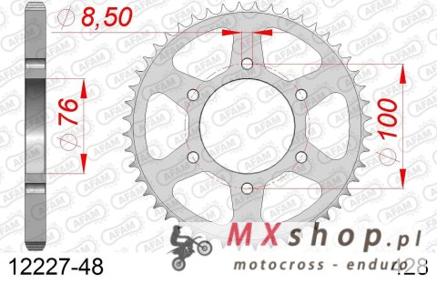 AFAM 2026/04 ZĘBATKA TYLNA 4513 48 YAMAHA YZF 125R '08-'18, MT 125 15-19 (JTR1844.48) (ŁAŃC. 428)