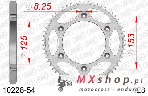 AFAM 2026/04 ZĘBATKA TYLNA 4547 54 HONDA XR 125L '03-'07 (JD19) (JTR1258.54) (ŁAŃC. 428)