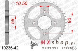 AFAM 2026/04 ZĘBATKA TYLNA 4669 42 HONDA CBR 125 11-17 (JTR1221.42) (ŁAŃC. 428) OTWÓR NA ŚRUBĘ 10,5