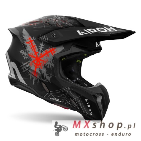 AIROH KASK CROSS / ENDURO / ATV / QUAD TWIST 3 ARCADE MATT KOLOR CZARNY/BIAŁY/SZARY MAT ROZMIAR L