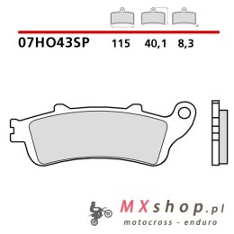 BREMBO 2026/05 KLOCKI HAMULCOWE KH261 / KH281 SINTER SP (SPIEK METALICZNY) TYŁ (ECE R90)