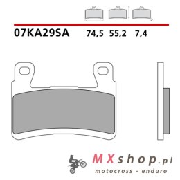 BREMBO 2026/05 KLOCKI HAMULCOWE KH265 / KH296 SINTER SA (SPIEK METALICZNY) PRZÓD (ECE R90)