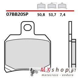 BREMBO 2026/05 KLOCKI HAMULCOWE KH266 SINTER SP (SPIEK METALICZNY) TYŁ (ECE R90)