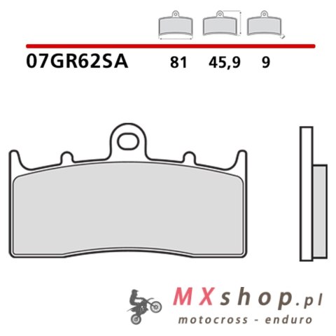 BREMBO 2026/05 KLOCKI HAMULCOWE KH294 SINTER SA (SPIEK METALICZNY) PRZÓD (ECE R90)