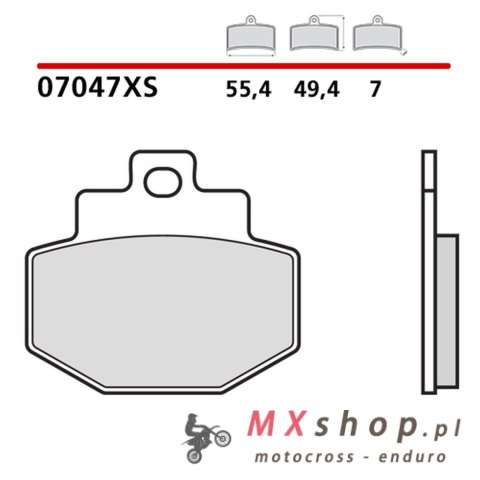 BREMBO 2026/05 KLOCKI HAMULCOWE KH321 SCOOTER SINTER XS (SPIEK METALICZNY) PRZÓD/TYŁ (ECE R90)