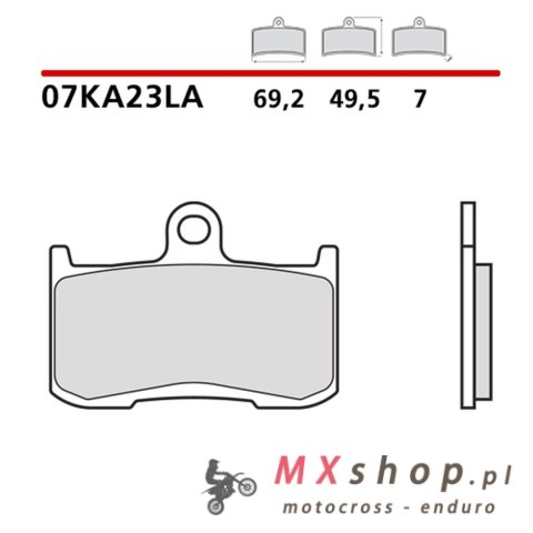 BREMBO 2026/05 KLOCKI HAMULCOWE KH347 SINTER LA (SPIEK METALICZNY) PRZÓD (ECE R90)