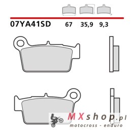 BREMBO 2026/05 KLOCKI HAMULCOWE KH367 OFF ROAD SINTER SD (SPIEK METALICZNY) PRZÓD/TYŁ (ECE R90)