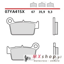 BREMBO 2026/05 KLOCKI HAMULCOWE KH367 RACING OFF ROAD SINTER SX (SPIEK METALICZNY) PRZÓD/TYŁ