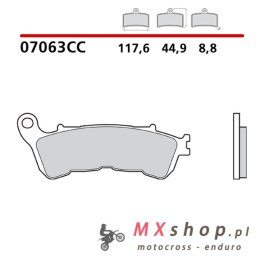 BREMBO 2026/05 KLOCKI HAMULCOWE KH388 SCOOTER CARBON CERAMIC CC (PÓŁMETALICZNE) PRZÓD/TYŁ (ECE R90)