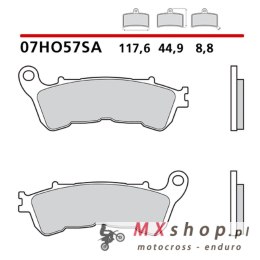 BREMBO 2026/05 KLOCKI HAMULCOWE KH388 SINTER SA (SPIEK METALICZNY) PRZÓD (ECE R90)