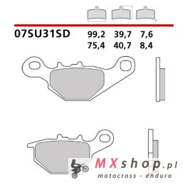 BREMBO 2026/05 KLOCKI HAMULCOWE KH401 OFF ROAD SINTER SD (SPIEK METALICZNY) PRZÓD/TYŁ (ECE R90)