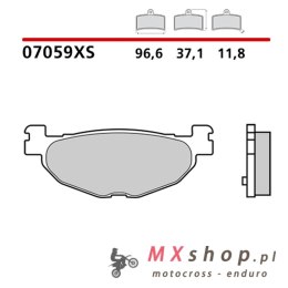 BREMBO 2026/05 KLOCKI HAMULCOWE KH408 SCOOTER SINTER XS (SPIEK METALICZNY) PRZÓD/TYŁ (ECE R90)