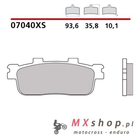 BREMBO 2026/05 KLOCKI HAMULCOWE KH427 SCOOTER SINTER XS (SPIEK METALICZNY) PRZÓD/TYŁ (ECE R90)