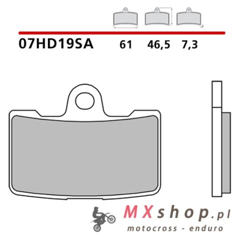 BREMBO 2026/05 KLOCKI HAMULCOWE KH454 SINTER SA (SPIEK METALICZNY) PRZÓD (ECE R90)
