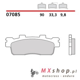 BREMBO 2026/05 KLOCKI HAMULCOWE KH498 SCOOTER CARBON CERAMIC CC (PÓŁMETALICZNE) PRZÓD/TYŁ (ECE R90)