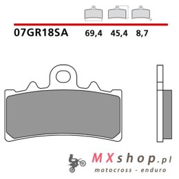BREMBO 2026/05 KLOCKI HAMULCOWE KH606 SINTER SA (SPIEK METALICZNY) PRZÓD (ECE R90)